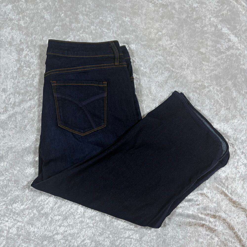 Bandolino Mandie Dark Blue Denim Capri Size 12